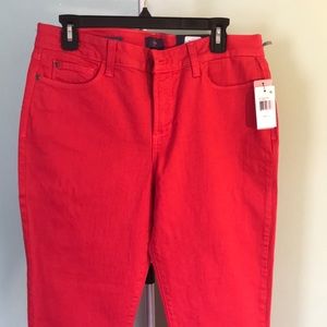 Woman’s denim jeans. NYDJ Size 12